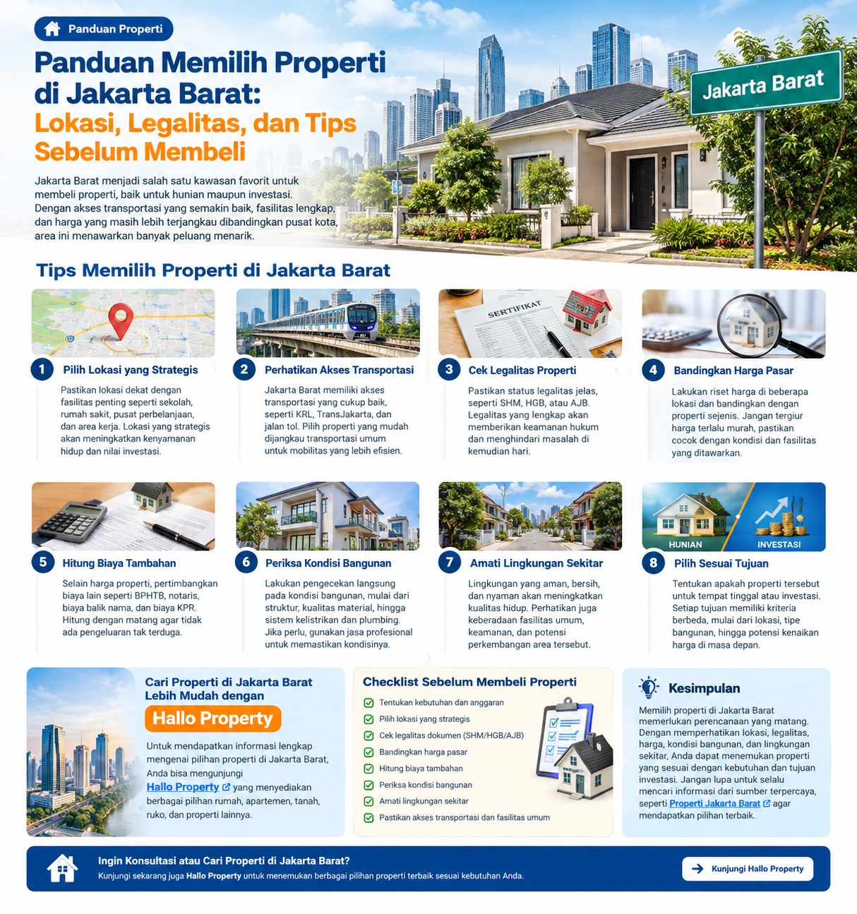 Panduan memilih properti di Jakarta Barat
