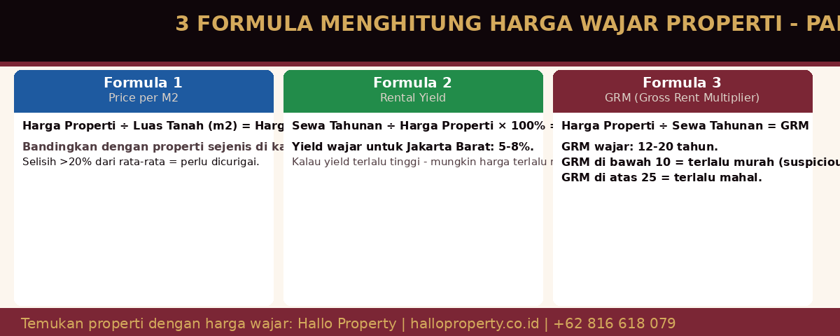 3 Formula Harga Wajar Properti - Hallo Property